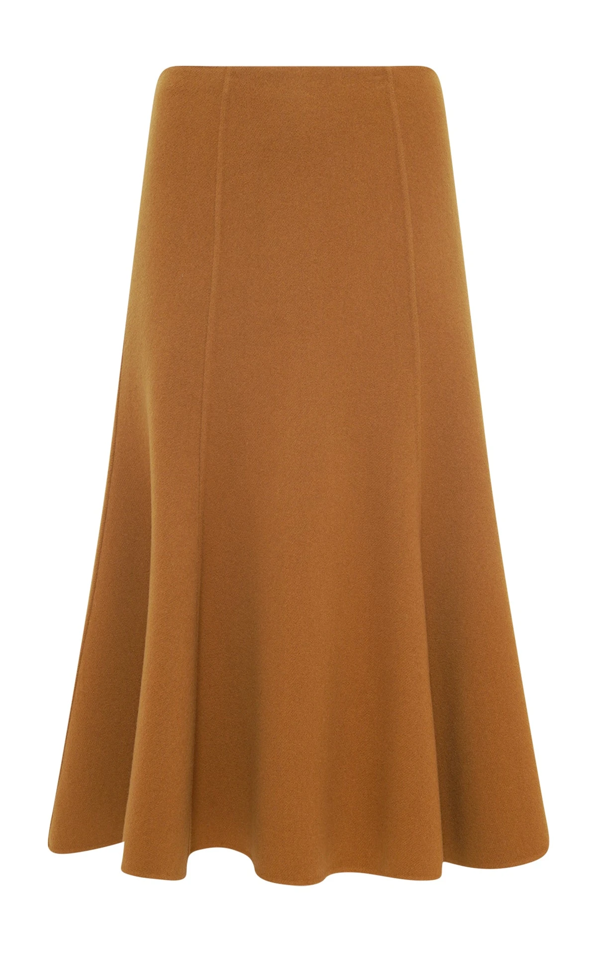 Gabriela Hearst Patterson Midi Skirt in Yellow Ochre Double-face Recycled Cashmere Gabriela Hearst Patterson Midi Skirt in Yellow Ochre Double-face Recycled Cashmere