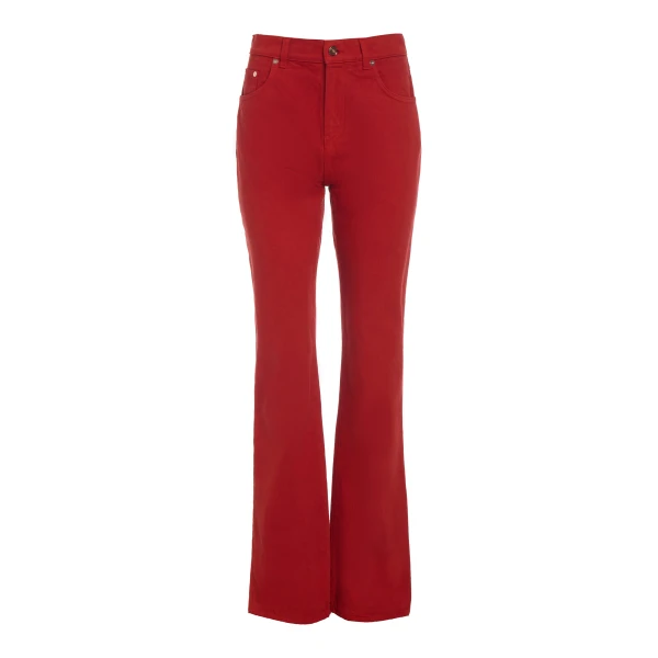 Gabriela Hearst Rey Straight-leg Jean in Antelope Orange Recycled Cotton Denim