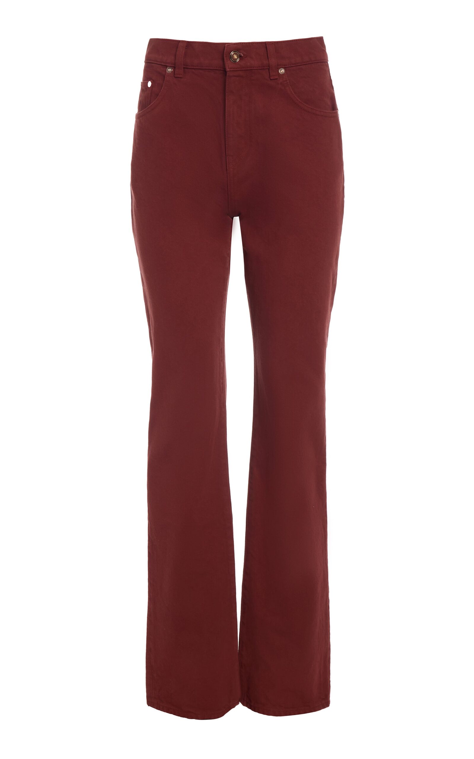 Gabriela Hearst Rey Straight-leg Jean in Burnt Sienna Recycled Cotton Denim Gabriela Hearst Rey Straight-leg Jean in Burnt Sienna Recycled Cotton Denim