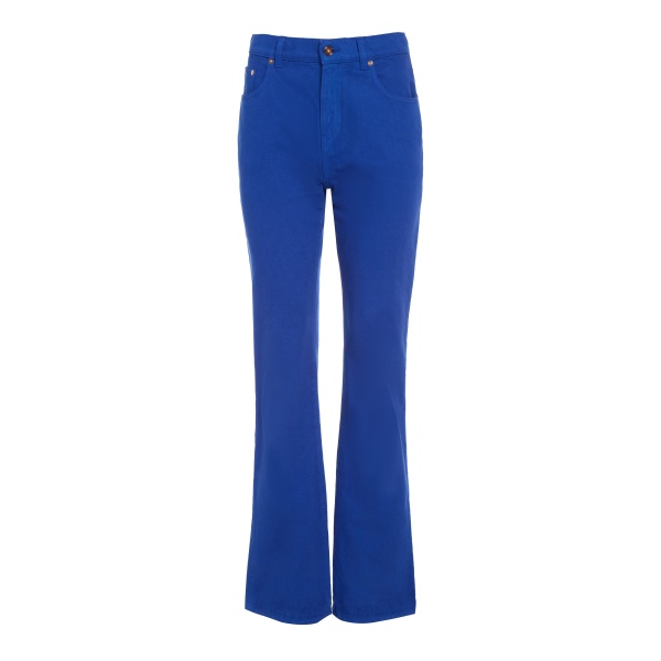 Gabriela Hearst Rey Straight-leg Jean in Cobalt Recycled Cotton Denim