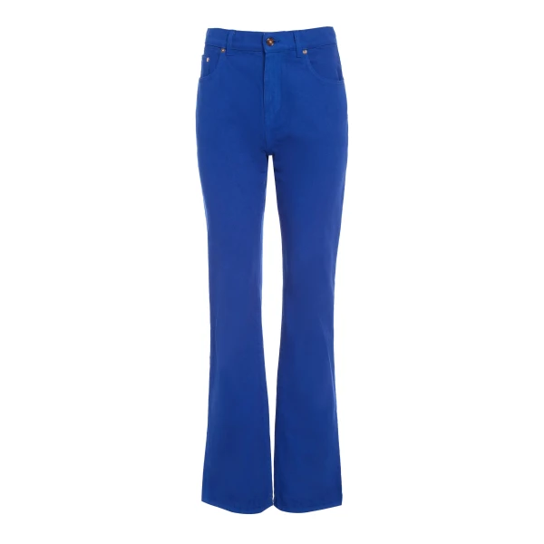Gabriela Hearst Rey Straight-leg Jean in Cobalt Recycled Cotton Denim