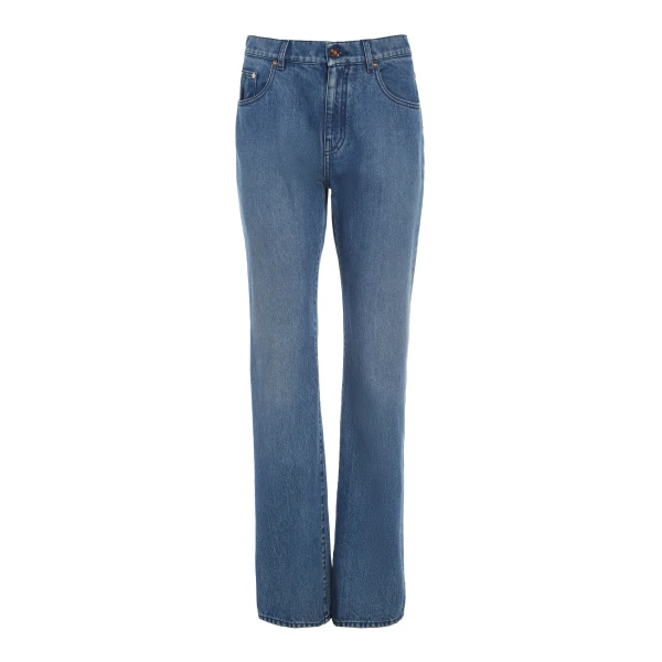 Gabriela Hearst Rey Straight-leg Jean in Uruguayan Blue Recycled Cotton Denim