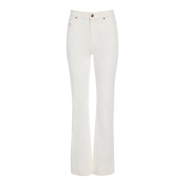 Gabriela Hearst Rey Straight-leg Jean in White Recycled Cotton Denim