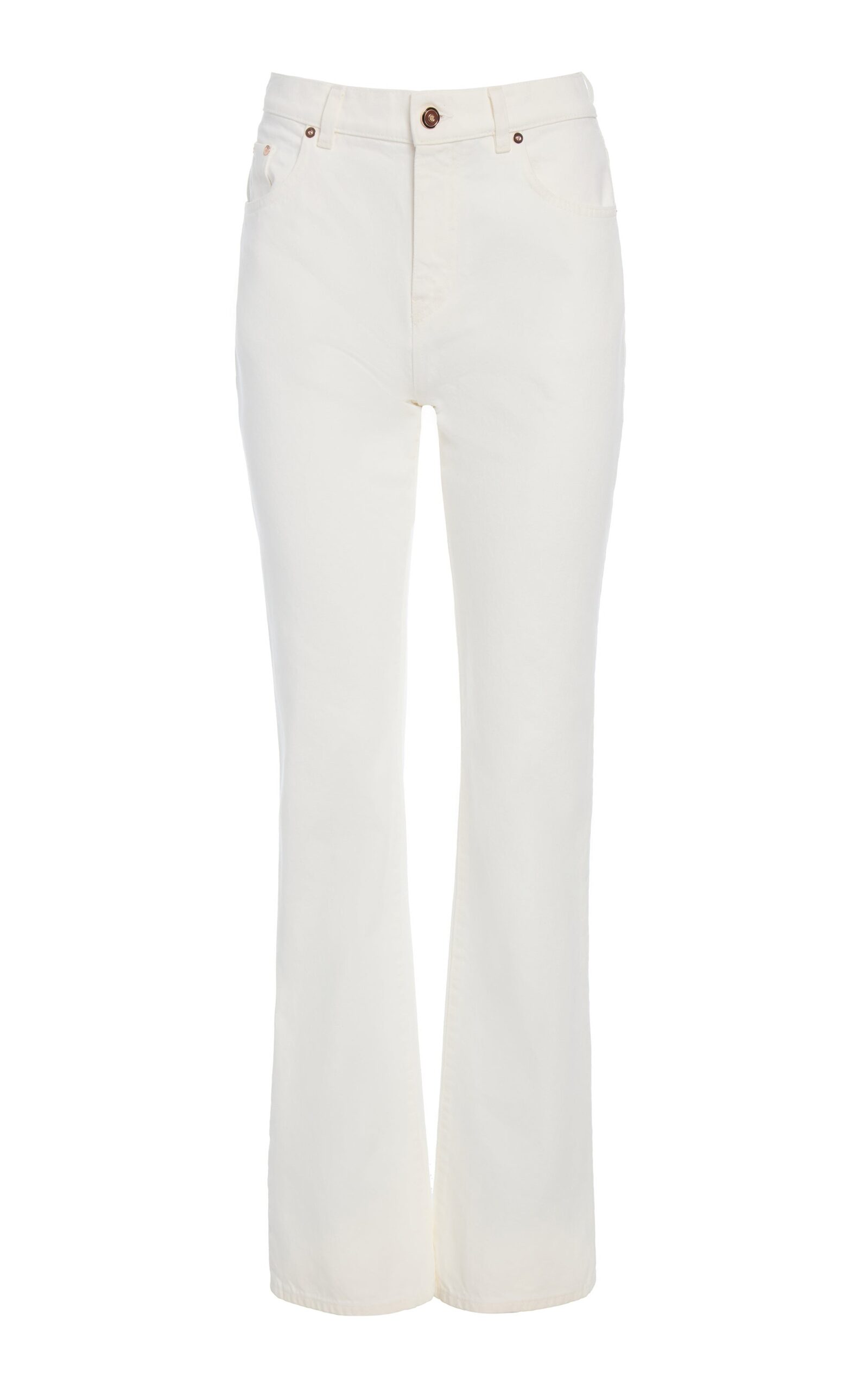 Gabriela Hearst Rey Straight-leg Jean in White Recycled Cotton Denim Gabriela Hearst Rey Straight-leg Jean in White Recycled Cotton Denim