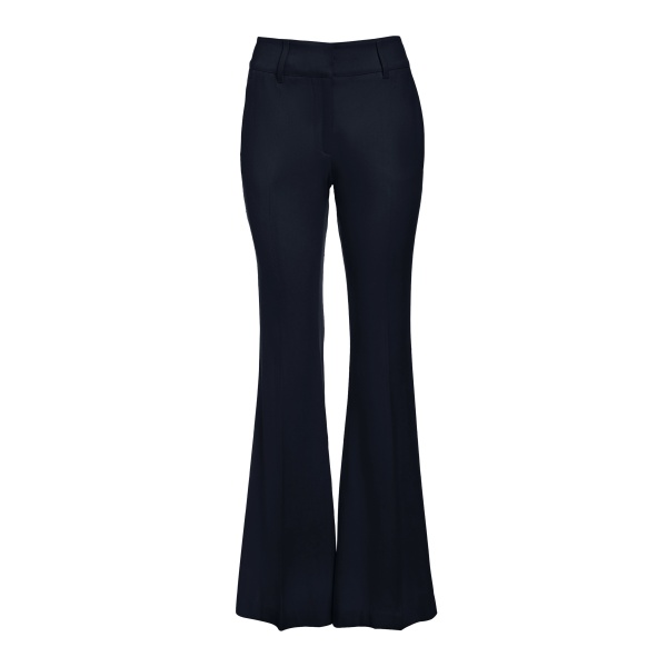 Gabriela Hearst Rhein Flare Pant in Dark Navy Sportswear Wool