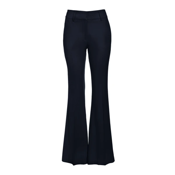 Gabriela Hearst Rhein Flare Pant in Dark Navy Sportswear Wool