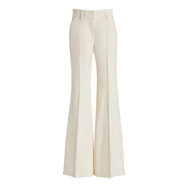 Gabriela Hearst Rhein Flare Pant in Ivory Sportswear Wool