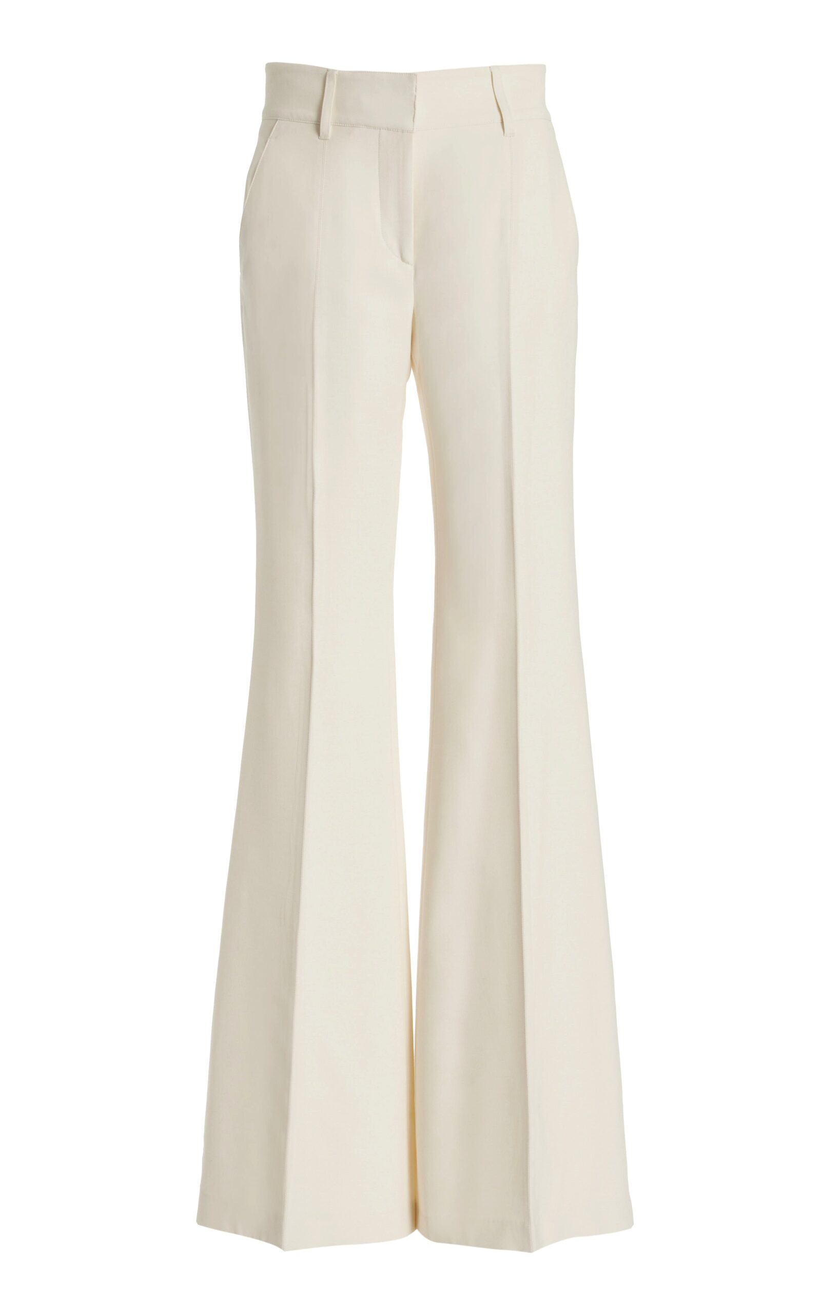 Gabriela Hearst Rhein Flare Pant in Ivory Sportswear Wool Gabriela Hearst Rhein Flare Pant in Ivory Sportswear Wool