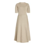 Gabriela Hearst Seymore Knit Midi Dress in Oatmeal Merino Wool Cashmere