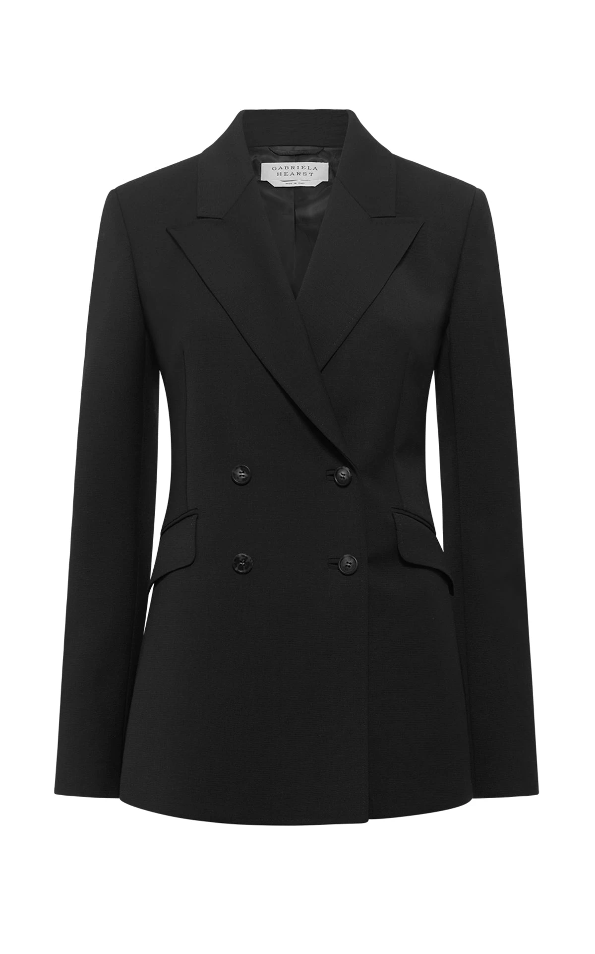 Gabriela Hearst Stephanie Blazer in Black Sportswear Wool Gabriela Hearst Stephanie Blazer in Black Sportswear Wool