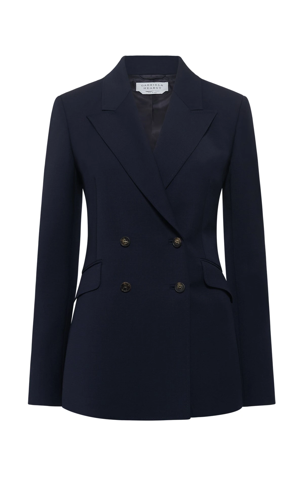 Gabriela Hearst Stephanie Blazer in Dark Navy Sportswear Wool Gabriela Hearst Stephanie Blazer in Dark Navy Sportswear Wool