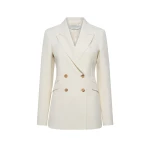 Gabriela Hearst Stephanie Blazer in Ivory Sportswear Wool