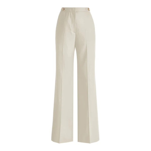 Gabriela Hearst Vesta Flare Pant in Ivory Sportswear Wool