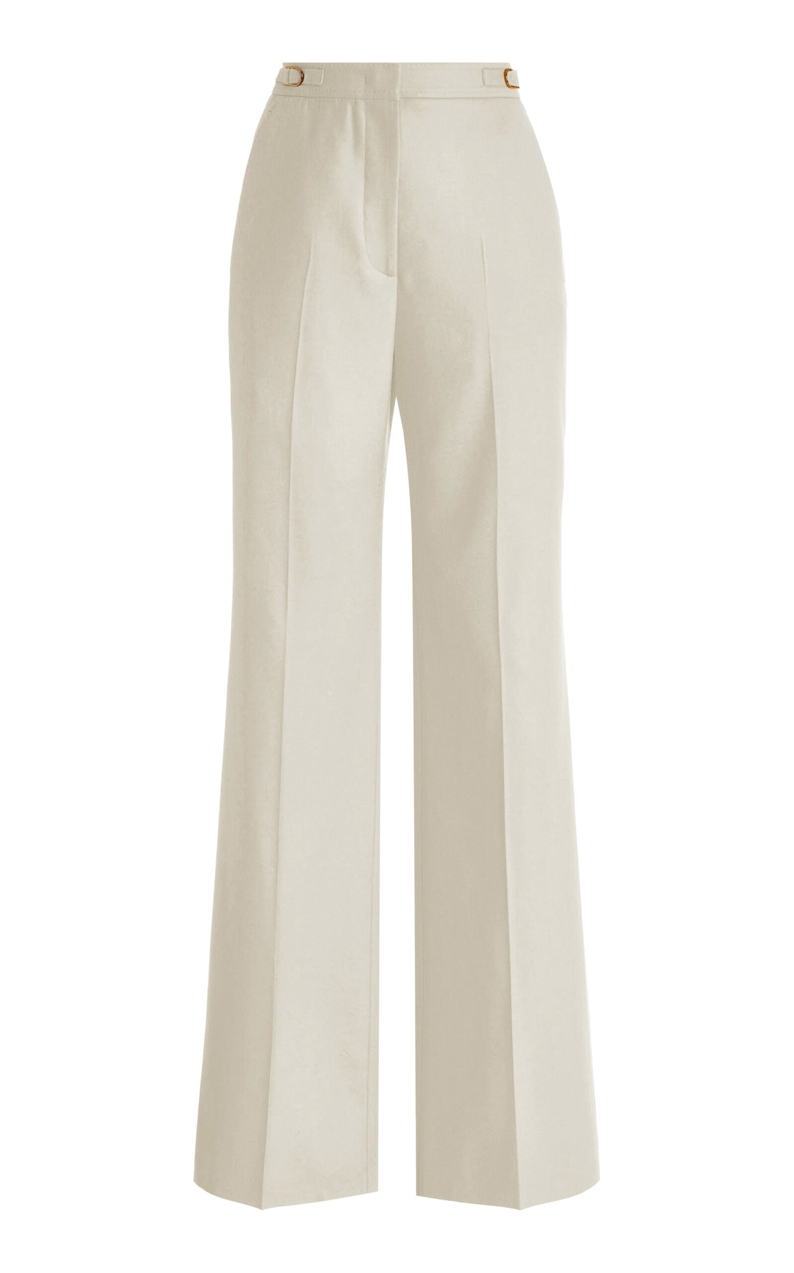 Gabriela Hearst Vesta Flare Pant in Ivory Sportswear Wool Gabriela Hearst Vesta Flare Pant in Ivory Sportswear Wool