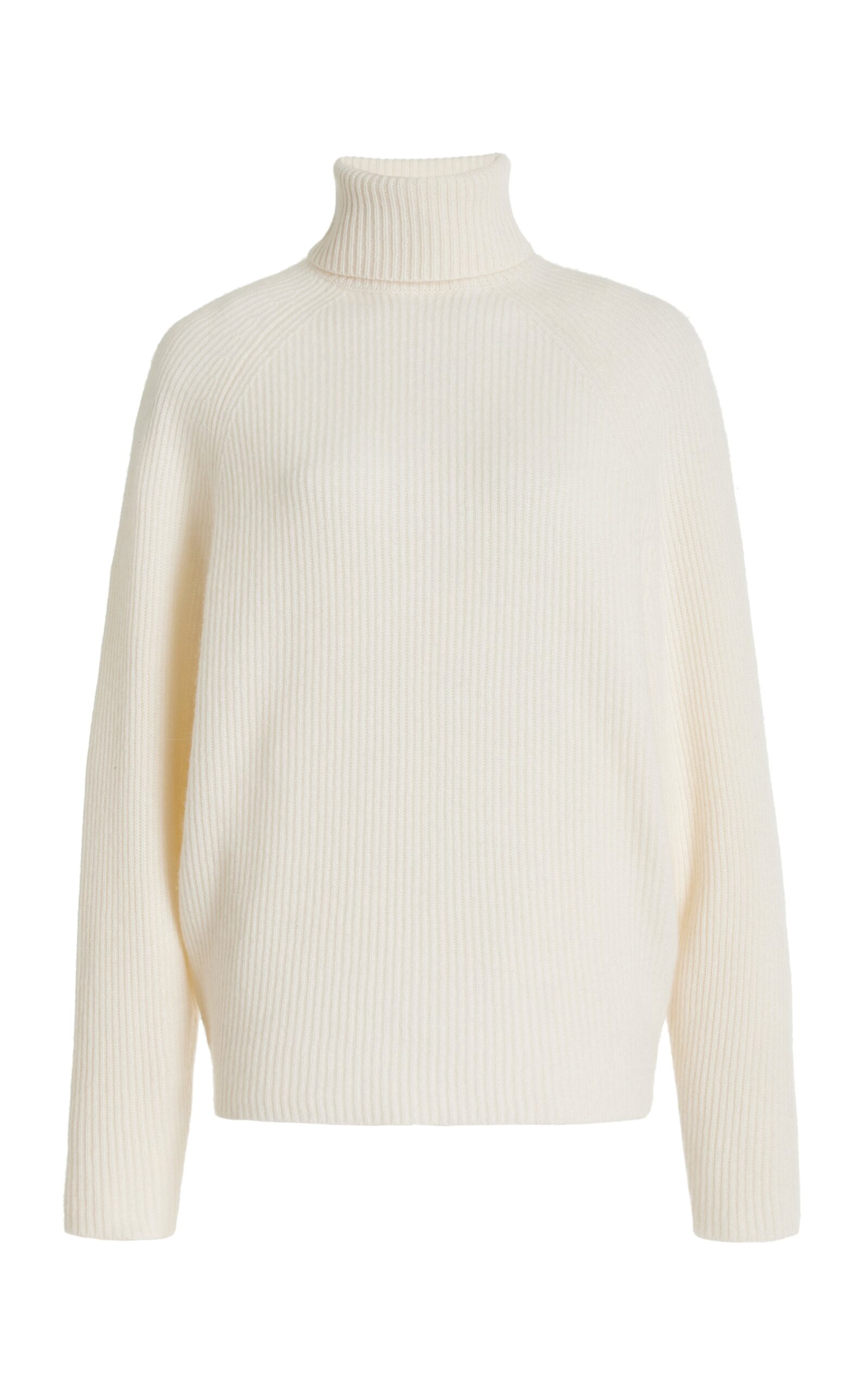 Gabriela Hearst Wigman Knit Turtleneck Sweater in Ivory Cashmere Gabriela Hearst Wigman Knit Turtleneck Sweater in Ivory Cashmere