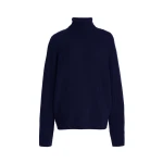 Gabriela Hearst Wigman Knit Turtleneck Sweater in Navy Cashmere