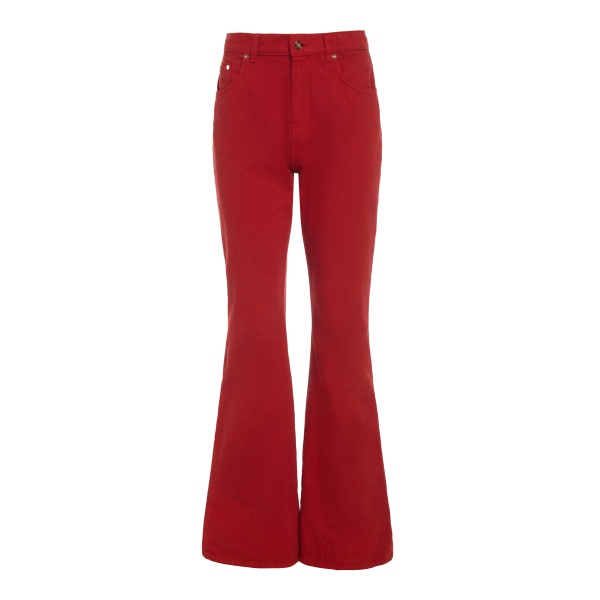 Gabriela Hearst Willa Bootcut Jean in Antelope Orange Recycled Cotton Denim