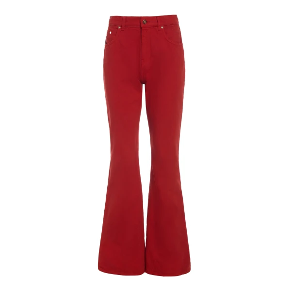 Gabriela Hearst Willa Bootcut Jean in Antelope Orange Recycled Cotton Denim
