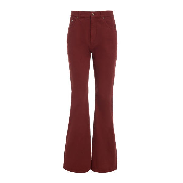 Gabriela Hearst Willa Bootcut Jean in Burnt Sienna Recycled Cotton Denim