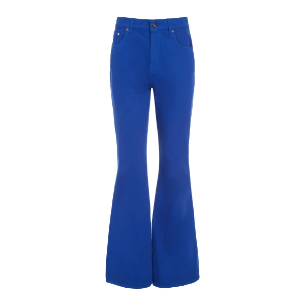 Gabriela Hearst Willa Bootcut Jean in Cobalt Recycled Cotton Denim