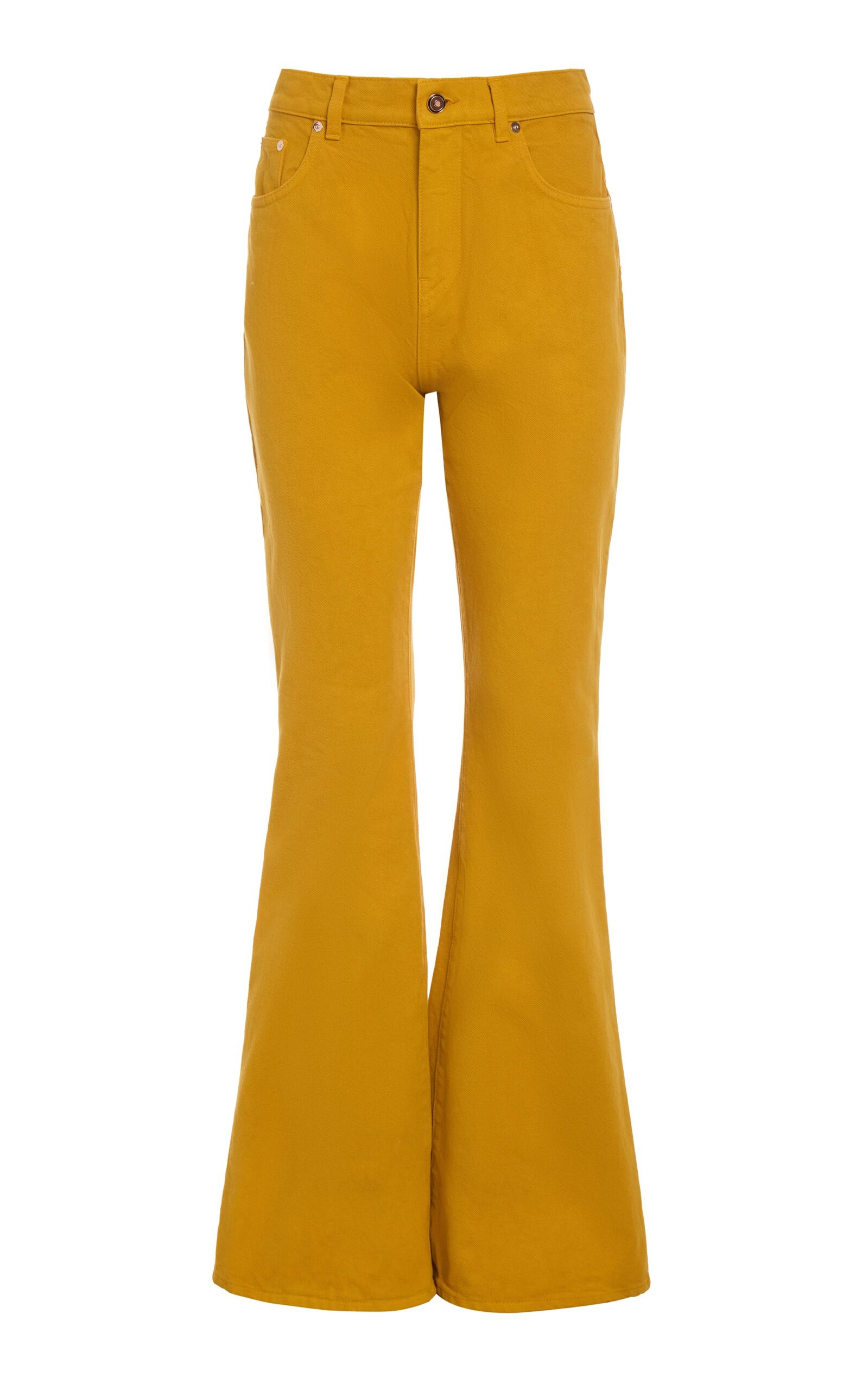 Gabriela Hearst Willa Bootcut Jean in Golden Birch Recycled Cotton Denim Gabriela Hearst Willa Bootcut Jean in Golden Birch Recycled Cotton Denim