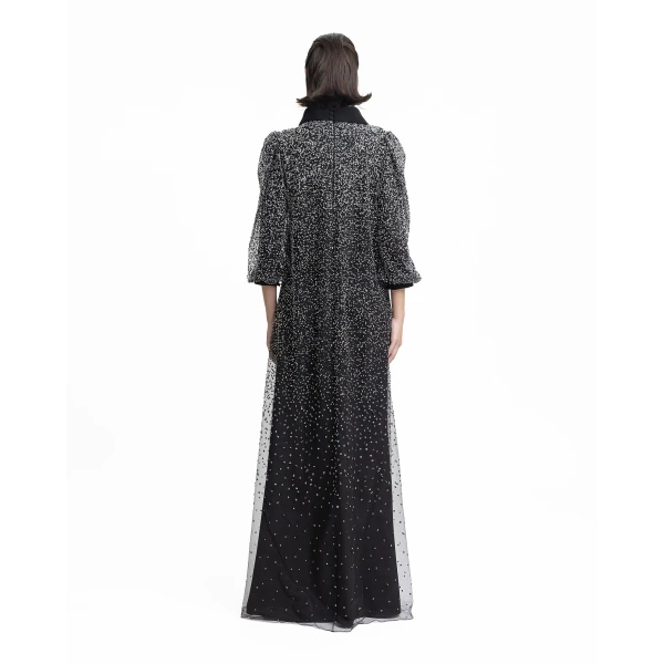 Gemy Maalouf 3/4 Sleeves Beaded kaftan, view 3