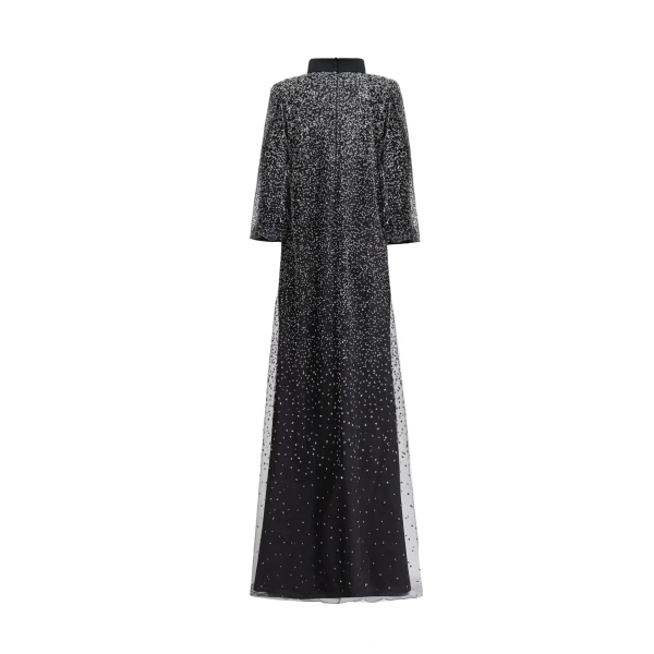 Gemy Maalouf 3/4 Sleeves Beaded kaftan, view 5
