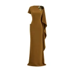 Gemy Maalouf Asymmetric Cape Dress Gemy Maalouf Asymmetric Cape Dress