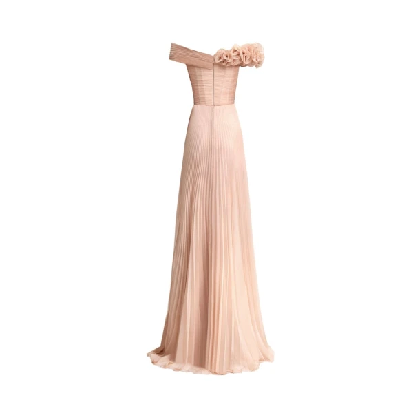 Gemy Maalouf Asymmetrical Chiffon Corset Dress, view 5