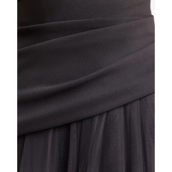 Gemy Maalouf Asymmetrical Draped Corset Dress, view 4