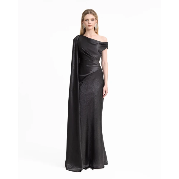 Gemy Maalouf Asymmetrical Draped Dress, view 2