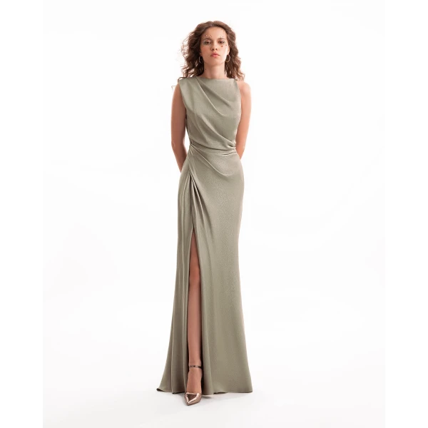 Gemy Maalouf Asymmetrical Draped Dress, view 2
