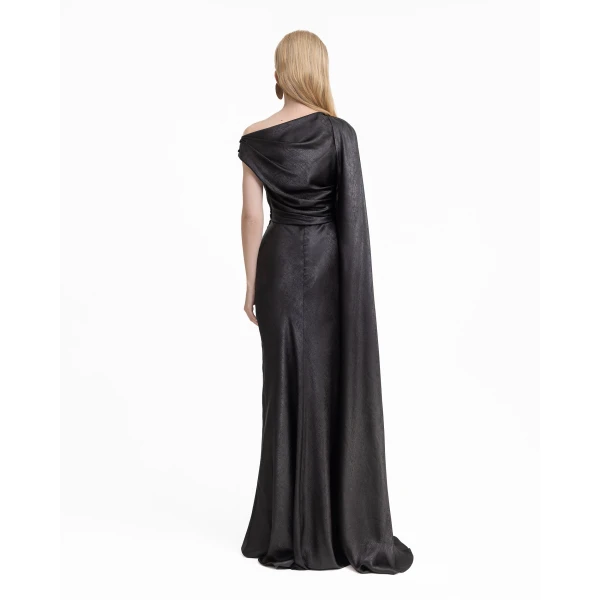Gemy Maalouf Asymmetrical Draped Dress, view 3