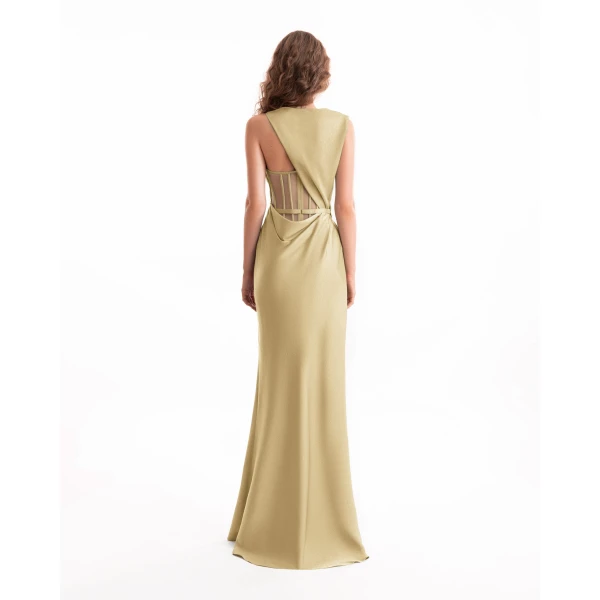 Gemy Maalouf Asymmetrical Draped Dress, view 3