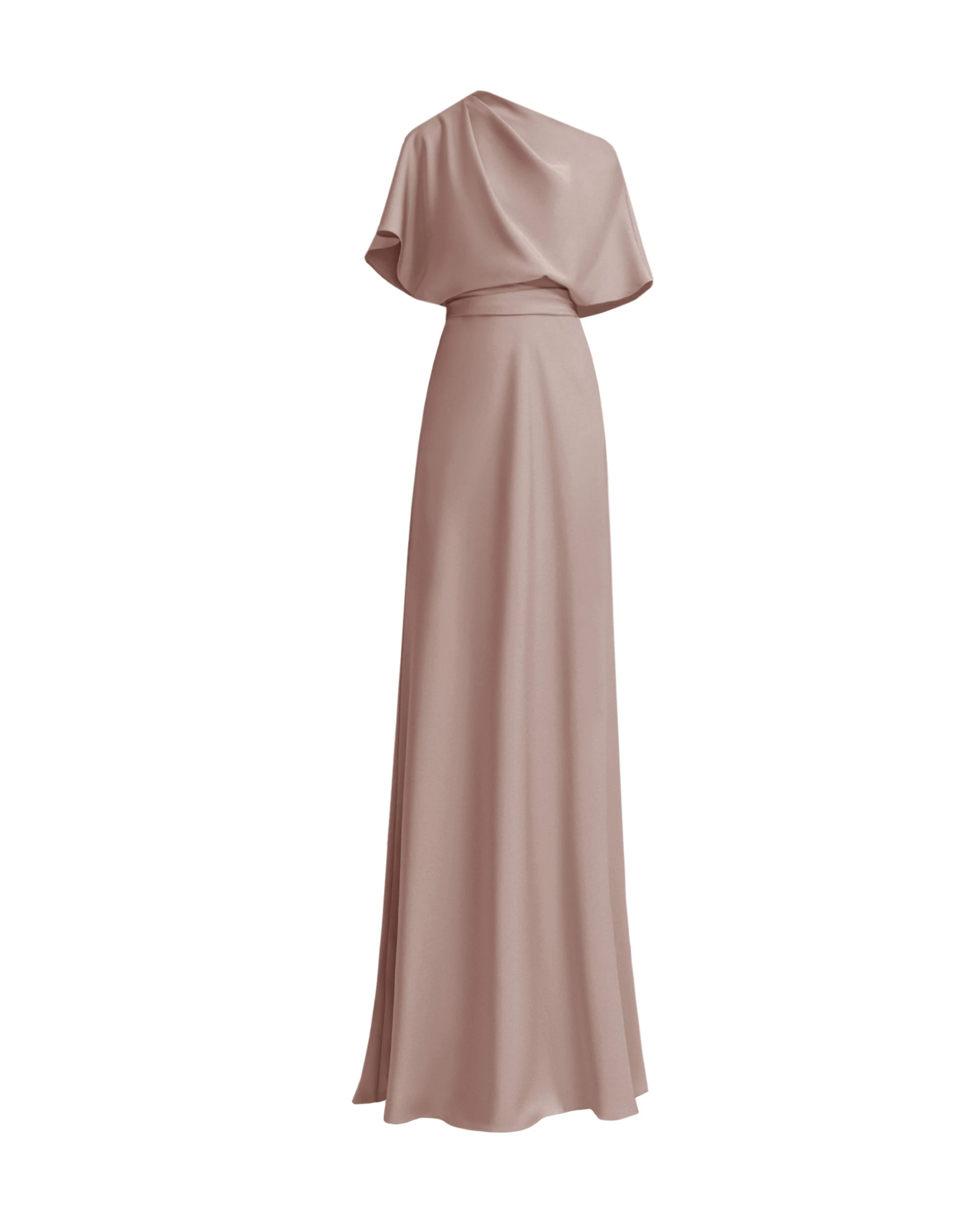 Gemy Maalouf Asymmetrical Draped Neckline Dress Gemy Maalouf Asymmetrical Draped Neckline Dress