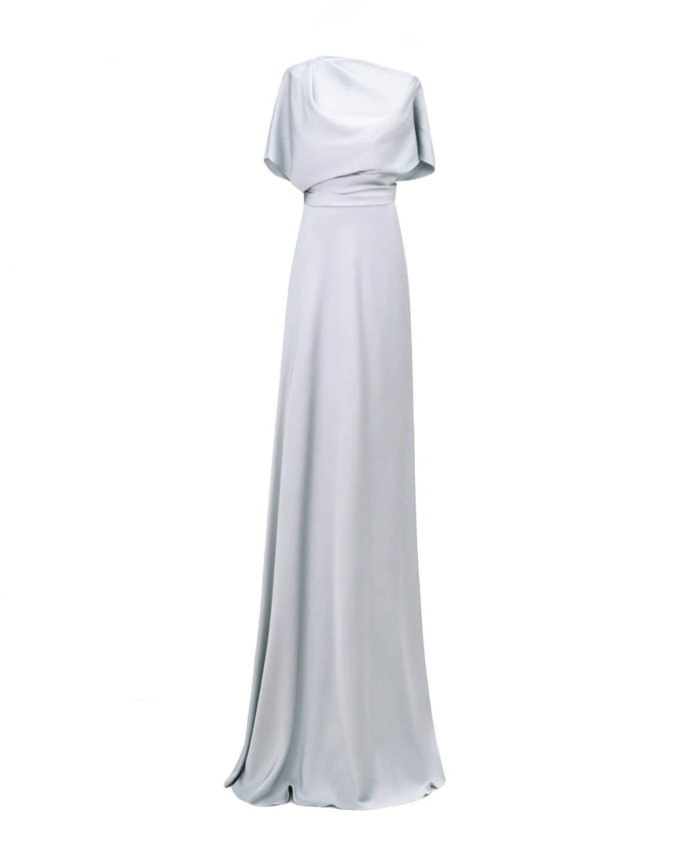 Gemy Maalouf Asymmetrical Draped Neckline Dress Gemy Maalouf Asymmetrical Draped Neckline Dress