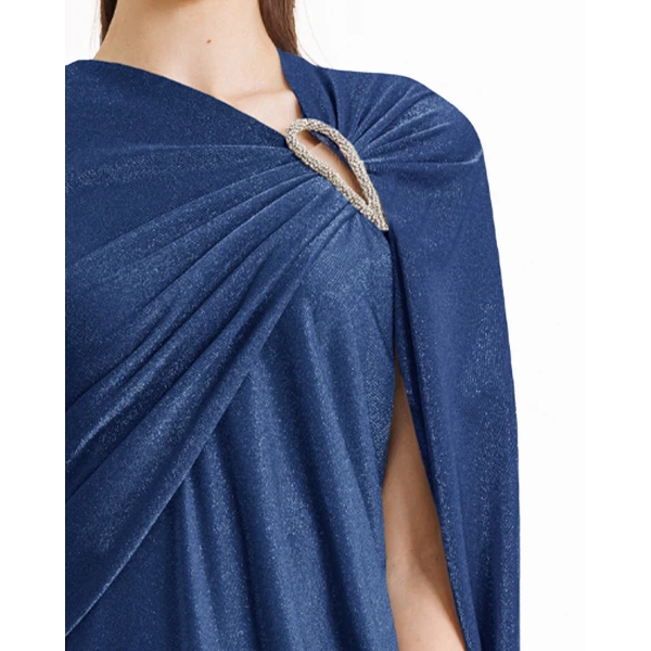 Gemy Maalouf Asymmetrical Draped Sleeve Dress, view 4
