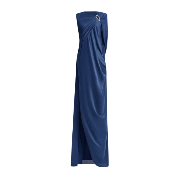 Gemy Maalouf Asymmetrical Draped Sleeve Dress, view 5