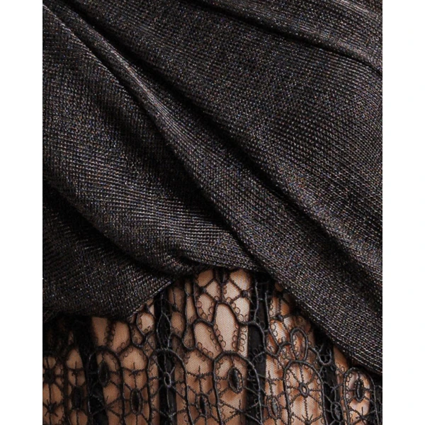 Gemy Maalouf Asymmetrical Neckline Draped Dress, view 4