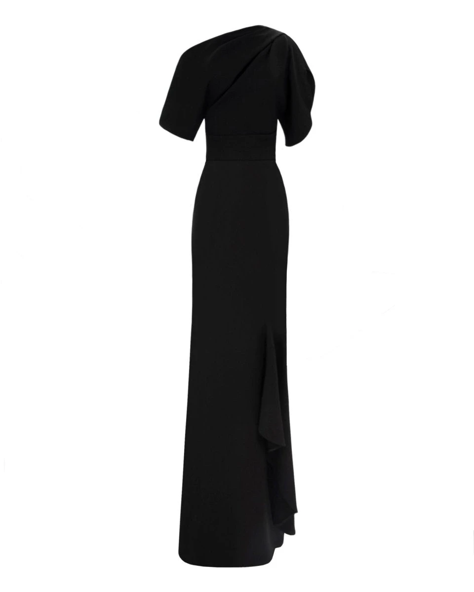 Gemy Maalouf Asymmetrical Neckline Dress Gemy Maalouf Asymmetrical Neckline Dress