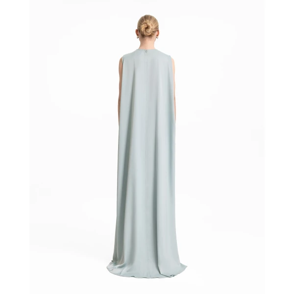 Gemy Maalouf Asymmetrical Sheer Overskirt Dress, view 3