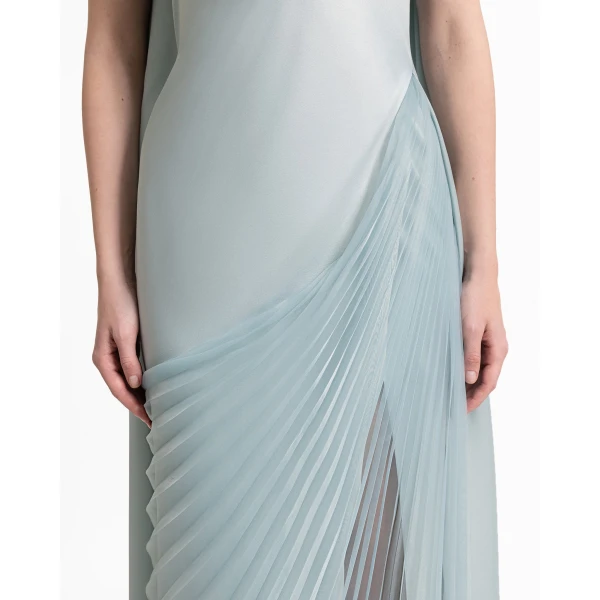 Gemy Maalouf Asymmetrical Sheer Overskirt Dress, view 4