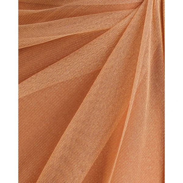 Gemy Maalouf Asymmetrical Sleeves Draped Dress, view 4