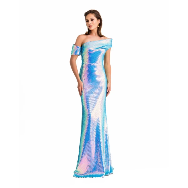 Gemy Maalouf Asymmetrical Top With Long Skirt, view 2