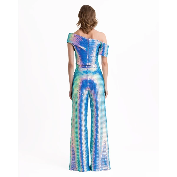 Gemy Maalouf Asymmetrical Top With Pants, view 3