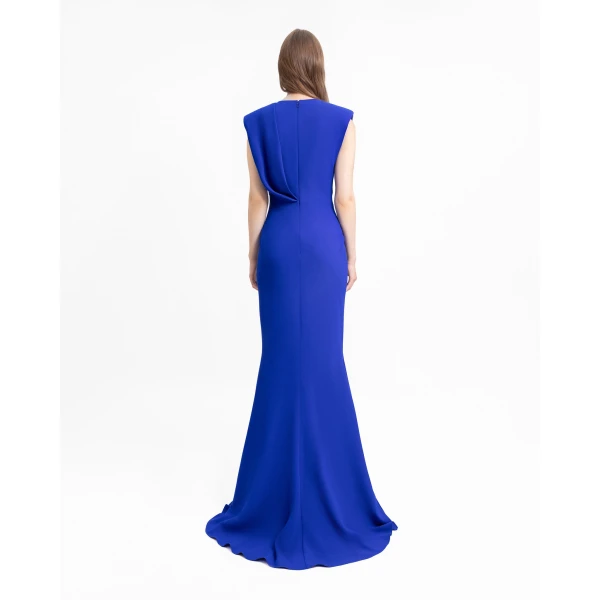 Gemy Maalouf Asymmetrical Waistline Dress, view 3
