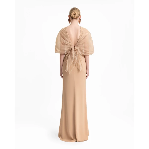 Gemy Maalouf Back Bow Detail Dress, view 3