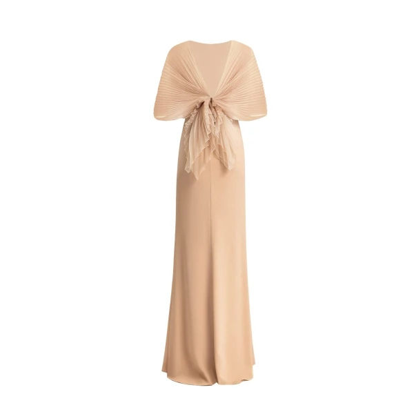 Gemy Maalouf Back Bow Detail Dress, view 5