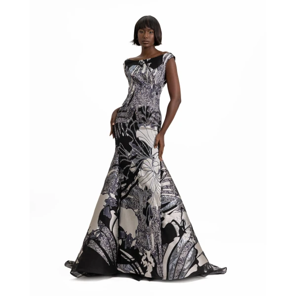 Gemy Maalouf Bateau Collar Dress, view 2