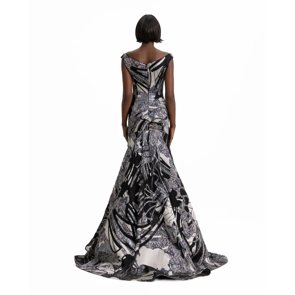 Gemy Maalouf Bateau Collar Dress, view 3